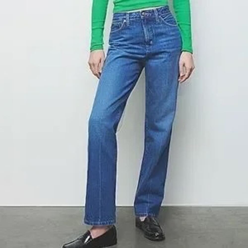 J Crew Point Sur Womens Jeans Nipped Straight Leg Stretch Rodeo Wash Size 29